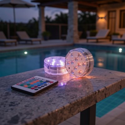 Submersible LED Lights with Remote Control, 16 Colors Changing Waterproof
