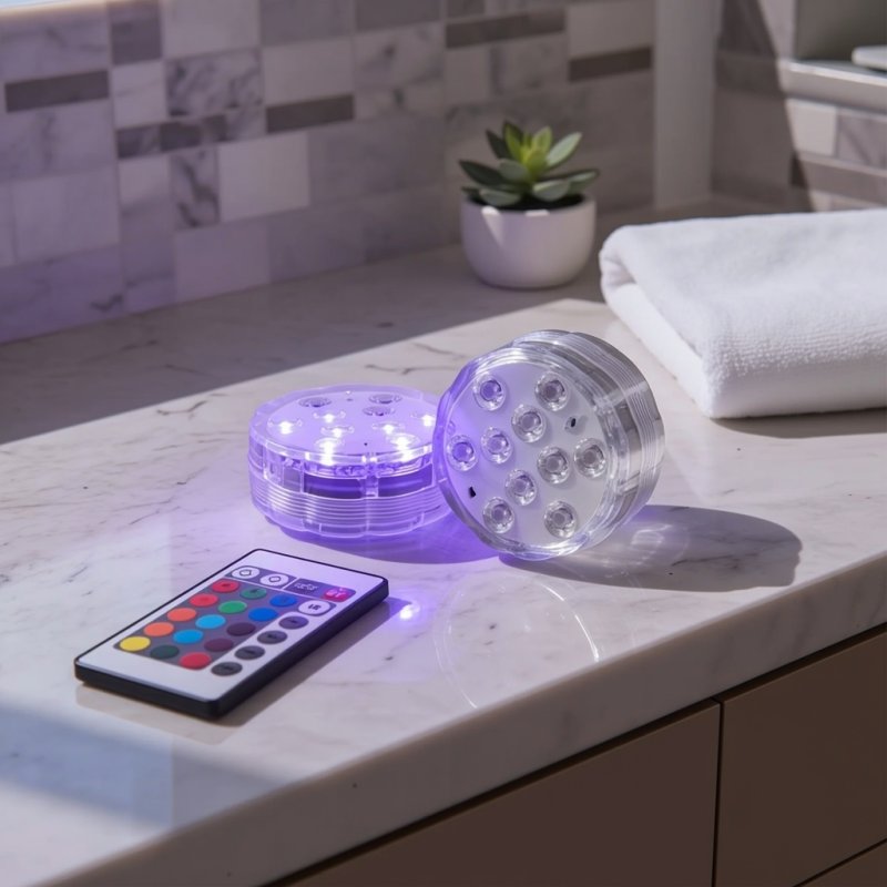 Submersible LED Lights with Remote Control, 16 Colors Changing Waterproof